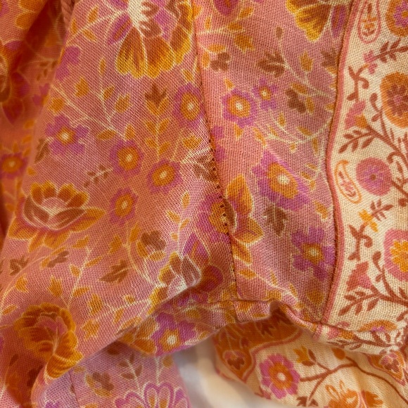 Spell‎ Sundown organic cotton blouse  in Apricot size Small - Picture 10 of 14